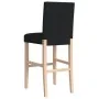 Taburetes altos 2 uds madera maciza de caucho y tela | Foro24.es | Tu tienda online para hogar, jardín y más Foro24.es