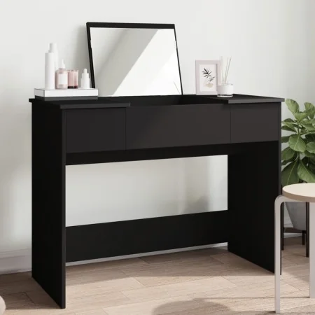 Tocador con espejo negro 100x45x76 cm | Foro24.es | Tu tienda online para hogar, jardín y más Foro24.es