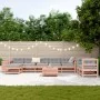 Juego de sofás de jardín 10 pzas madera maciza de abeto Douglas | Foro24.es | Tu tienda online para hogar, jardín y más Foro24.es