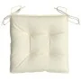 Cojines de silla de jardín 2 uds tela Oxford crema 50x50x7 cm von , Kissen für Stühle und Sofas - Ref: Foro24-361513, Preis: ...