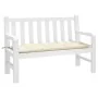 Cojín de banco de jardín tela Oxford crema 120x50x7 cm de , Cojines para sillas y sofás - Ref: Foro24-361585, Precio: 34,98 €...