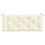 Cojín de banco de jardín tela Oxford crema 120x50x7 cm de , Cojines para sillas y sofás - Ref: Foro24-361585, Precio: 34,98 €...