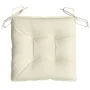 Cojines de silla de jardín 2 uds tela Oxford crema 40x40x7 cm by , Cushions for chairs and sofas - Ref: Foro24-361456, Price:...