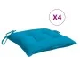 Cojines de silla de jardín 4 uds tela Oxford azul 40x40x7 cm de , Cojines para sillas y sofás - Ref: Foro24-361463, Precio: 3...