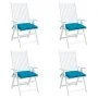 Cojines de silla de jardín 4 uds tela Oxford azul 40x40x7 cm de , Cojines para sillas y sofás - Ref: Foro24-361463, Precio: 3...