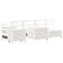 Juego de sofás de jardín 7 pzas madera maciza de pino blanco by , Garden sets - Ref: Foro24-3250525, Price: 548,12 €, Discoun...