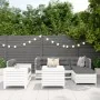 Juego de sofás de jardín 7 pzas madera maciza de pino blanco by , Garden sets - Ref: Foro24-3250525, Price: 548,12 €, Discoun...