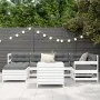 Juego de sofás de jardín 7 pzas madera maciza de pino blanco von , Gartensets - Ref: Foro24-3250973, Preis: 512,96 €, Rabatt: %