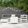 Juego de sofás de jardín 7 pzas madera maciza de pino blanco by , Garden sets - Ref: Foro24-3250965, Price: 504,73 €, Discoun...
