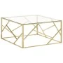 Mesa de centro dorada acero inoxidable y vidrio templado von , Couchtisch - Ref: Foro24-349954, Preis: 263,90 €, Rabatt: %