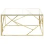 Mesa de centro dorada acero inoxidable y vidrio templado von , Couchtisch - Ref: Foro24-349954, Preis: 263,90 €, Rabatt: %