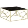 Mesa de centro dorada acero inoxidable y vidrio templado | Foro24.es | Tu tienda online para hogar, jardín y más Foro24.es
