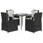 Set de muebles jardín 5 pzas con cojines ratán sintético negro de , Conjuntos de jardín - Ref: Foro24-3262827, Precio: 523,89...