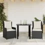 Set comedor de jardín 3 pzas con cojines ratán sintético negro von , Gartensets - Ref: Foro24-3262833, Preis: 305,43 €, Rabat...