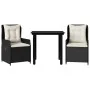 Set comedor de jardín 3 pzas con cojines ratán sintético negro von , Gartensets - Ref: Foro24-3262833, Preis: 305,43 €, Rabat...