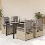 Set comedor de jardín 5 pzas con cojines ratán sintético beige von , Gartensets - Ref: Foro24-3263009, Preis: 531,64 €, Rabat...