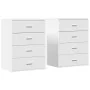Aparadores 2 uds madera de ingeniería blanco 60x39x80 cm by , Sideboards - Ref: Foro24-3276623, Price: 202,99 €, Discount: %