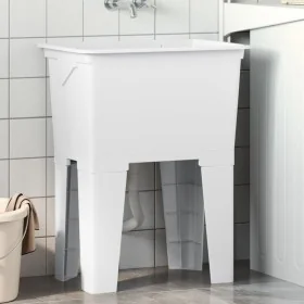Fregadero de lavadero de resina blanco 59x41x75 cm von , Sinkt - Ref: Foro24-4002799, Preis: 121,12 €, Rabatt: %