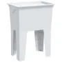 Fregadero de lavadero de resina blanco 59x41x75 cm by , Sinks - Ref: Foro24-4002799, Price: 121,12 €, Discount: %