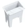 Fregadero de lavadero de resina blanco 59x41x75 cm by , Sinks - Ref: Foro24-4002799, Price: 121,12 €, Discount: %