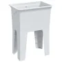Fregadero de lavadero de resina blanco 59x41x75 cm by , Sinks - Ref: Foro24-4002799, Price: 121,12 €, Discount: %