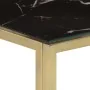 Mesa consola acero inoxidable dorado y vidrio templado by , Side tables - Ref: Foro24-349996, Price: 194,37 €, Discount: %
