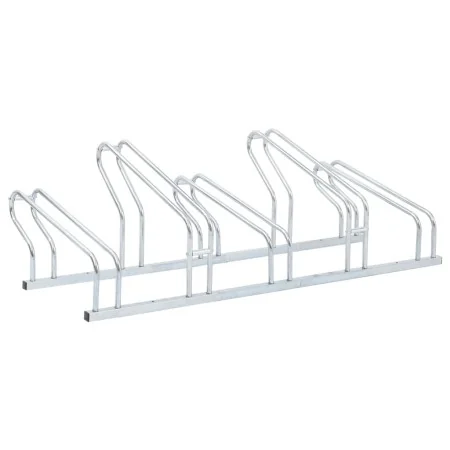 Soporte para 5 bicicletas suelo independiente acero galvanizado by , Bases and supports for storing bicycles - Ref: Foro24-40...