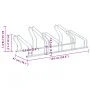Soporte para 5 bicicletas suelo independiente acero galvanizado by , Bases and supports for storing bicycles - Ref: Foro24-40...