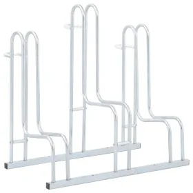 Soporte para 3 bicicletas suelo independiente acero galvanizado by , Bases and supports for storing bicycles - Ref: Foro24-40...