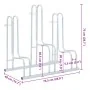 Soporte para 3 bicicletas suelo independiente acero galvanizado by , Bases and supports for storing bicycles - Ref: Foro24-40...