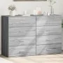 Aparadores 2 uds madera de ingeniería gris Sonoma 60x39x80 cm by , Sideboards - Ref: Foro24-3276628, Price: 182,67 €, Discoun...