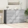 Aparadores 2 uds madera de ingeniería gris Sonoma 60x39x80 cm by , Sideboards - Ref: Foro24-3276628, Price: 182,67 €, Discoun...