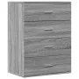 Aparadores 2 uds madera de ingeniería gris Sonoma 60x39x80 cm by , Sideboards - Ref: Foro24-3276628, Price: 182,67 €, Discoun...