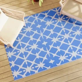 Alfombra de exterior ARAKIL azul y blanca 140x200 cm PP von , Outdoor-Protektoren - Ref: Foro24-317028, Preis: 31,33 €, Rabat...