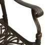 Juego de comedor de jardín 5 piezas aluminio fundido bronce de , Conjuntos de jardín - Ref: Foro24-3216326, Precio: 871,60 €,...