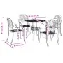 Juego de comedor de jardín 5 piezas aluminio fundido bronce de , Conjuntos de jardín - Ref: Foro24-3216326, Precio: 871,60 €,...