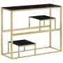 Mesa consola acero inoxidable dorado y vidrio templado | Foro24.es | Tu tienda online para hogar, jardín y más Foro24.es