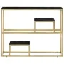 Mesa consola acero inoxidable dorado y vidrio templado | Foro24.es | Tu tienda online para hogar, jardín y más Foro24.es