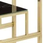 Mesa consola acero inoxidable dorado y vidrio templado | Foro24.es | Tu tienda online para hogar, jardín y más Foro24.es