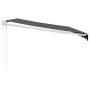 Toldo retráctil aluminio y tela gris antracita 4,5x3 m de , Toldos - Ref: Foro24-3154439, Precio: 320,57 €, Descuento: %