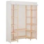 Armario de tela blanco 135x40x170 cm by , Wardrobes - Ref: Foro24-248196, Price: 166,08 €, Discount: %