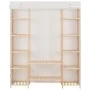 Armario de tela blanco 135x40x170 cm by , Wardrobes - Ref: Foro24-248196, Price: 166,08 €, Discount: %