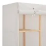 Armario de tela blanco 135x40x170 cm by , Wardrobes - Ref: Foro24-248196, Price: 166,08 €, Discount: %