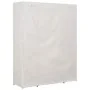 Armario de tela blanco 135x40x170 cm by , Wardrobes - Ref: Foro24-248196, Price: 166,08 €, Discount: %
