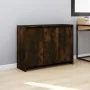 Aparador de madera de ingeniería roble ahumado 102x33x75 cm by , Sideboards - Ref: Foro24-813014, Price: 73,19 €, Discount: %