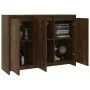 Aparador de madera de ingeniería roble ahumado 102x33x75 cm by , Sideboards - Ref: Foro24-813014, Price: 73,19 €, Discount: %