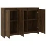 Aparador de madera de ingeniería roble ahumado 102x33x75 cm by , Sideboards - Ref: Foro24-813014, Price: 73,19 €, Discount: %