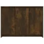 Aparador de madera de ingeniería roble ahumado 102x33x75 cm by , Sideboards - Ref: Foro24-813014, Price: 73,19 €, Discount: %