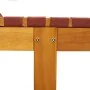 Tumbona de madera maciza de acacia y tela roja by , Loungers - Ref: Foro24-366508, Price: 123,59 €, Discount: %