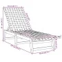Tumbona de madera maciza de acacia y tela roja by , Loungers - Ref: Foro24-366508, Price: 123,59 €, Discount: %